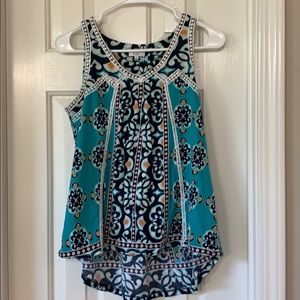 Medallion Print Crown and Ivy A-line Tank